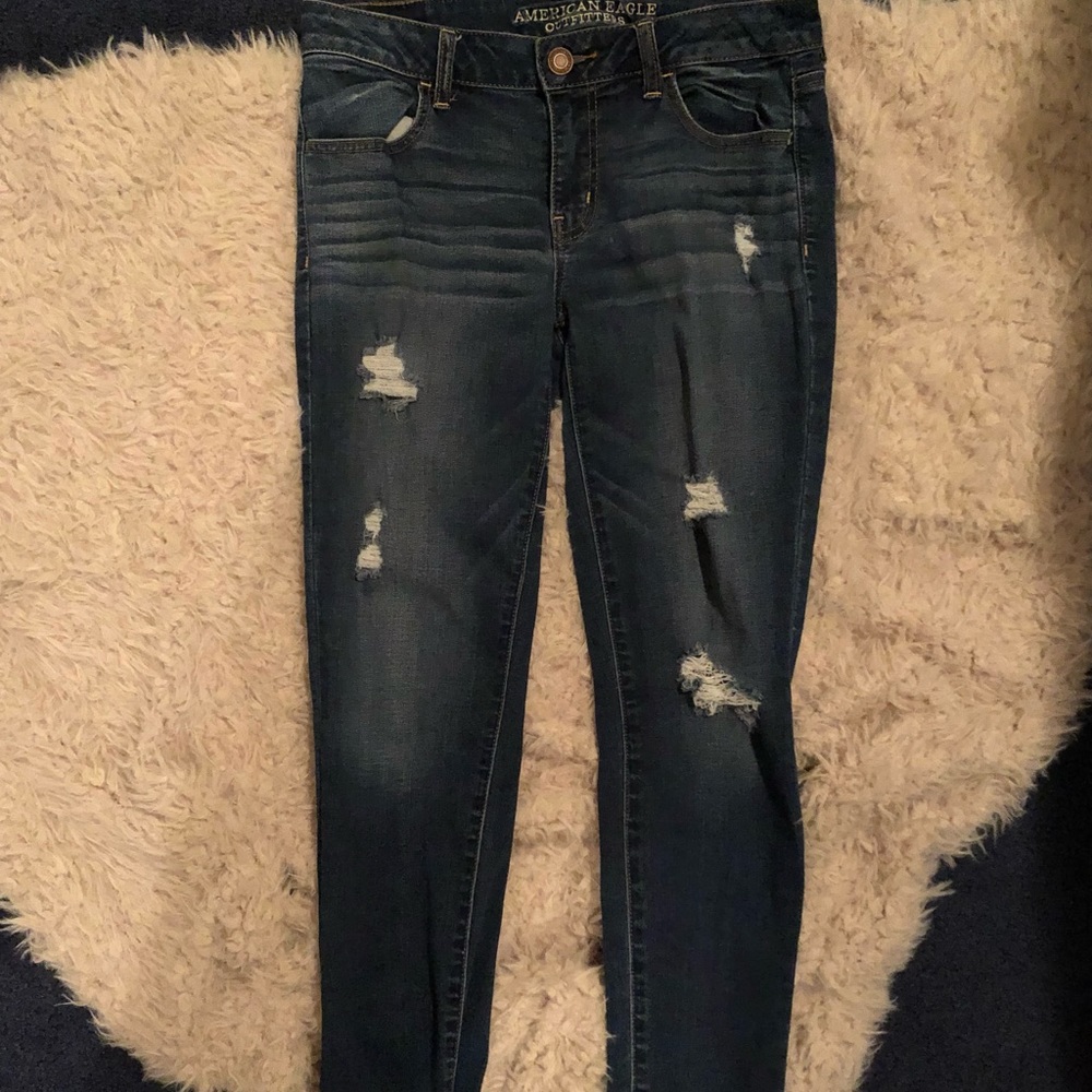 Low Rise, Super Stretch American Eagle Jeggings